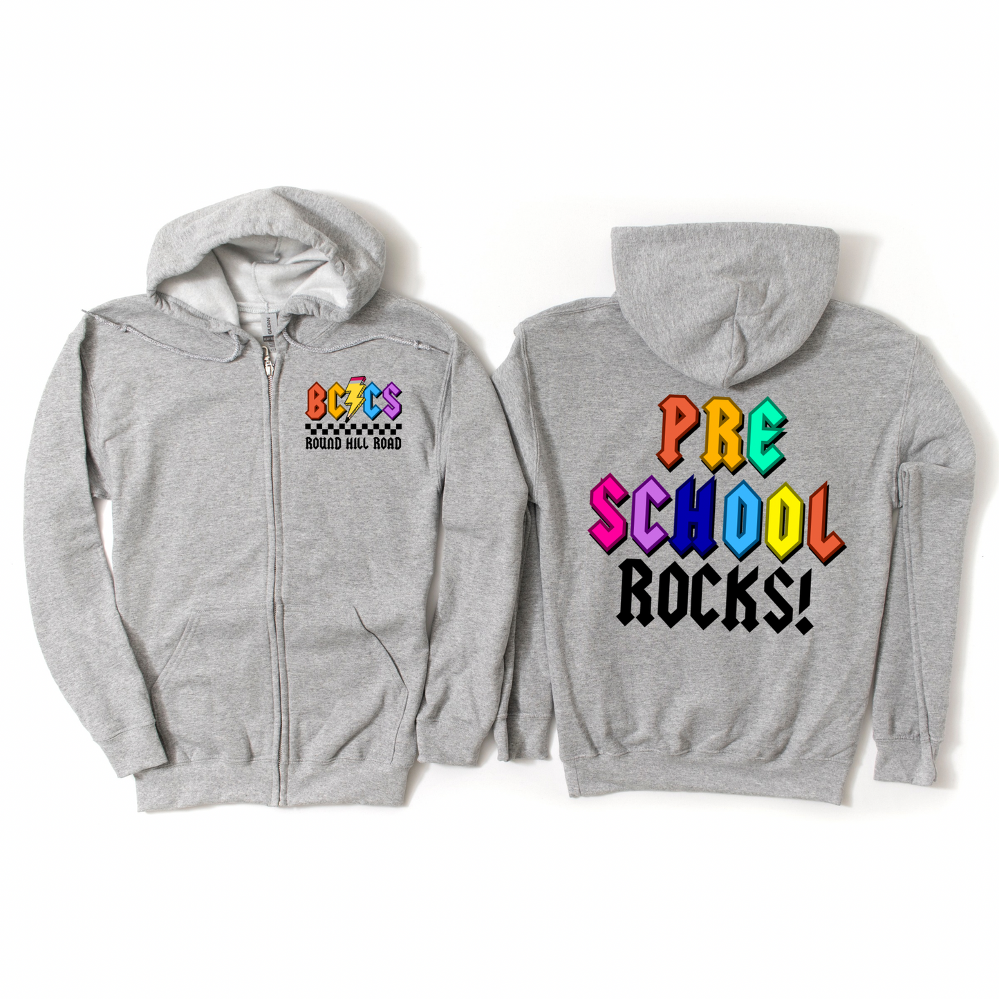 BCCS Round Hill Rockstars Preschool - Athletic Gray | BCCS Round Hill Road Spiritwear Fundraiser | LI Spirit & Sports Apparel