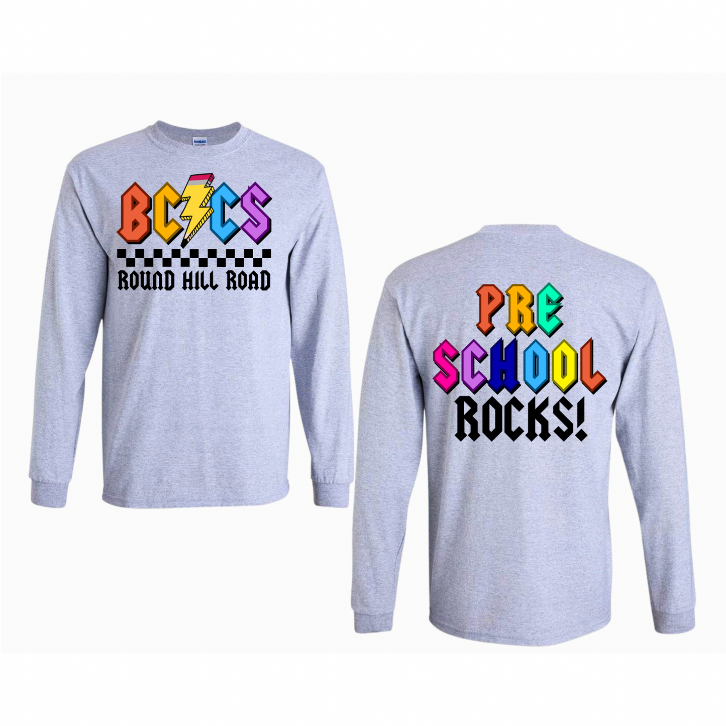 BCCS Round Hill Rockstars Preschool - Athletic Gray | BCCS Round Hill Road Spiritwear Fundraiser | LI Spirit & Sports Apparel