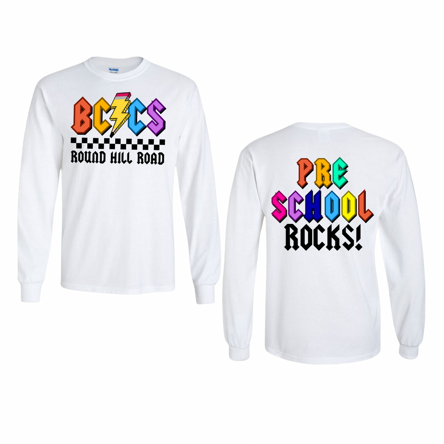 BCCS Round Hill Rockstars Preschool - White | BCCS Round Hill Road Spiritwear Fundraiser | LI Spirit & Sports Apparel