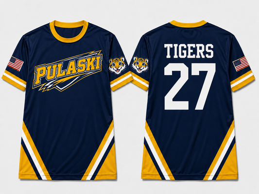 Pulaski Tigers Jersey | Pulaski Road Elementary Spiritwear Fundraiser | LI Spirit & Sports Apparel