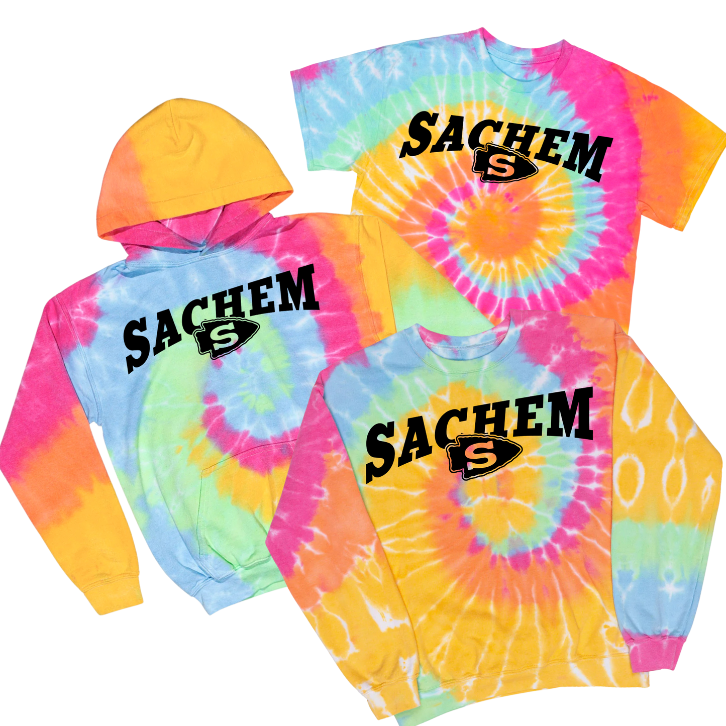 Sachem Arch Tie Dye | Waverly Spiritwear Fundraiser | LI Spirit & Sports Apparel