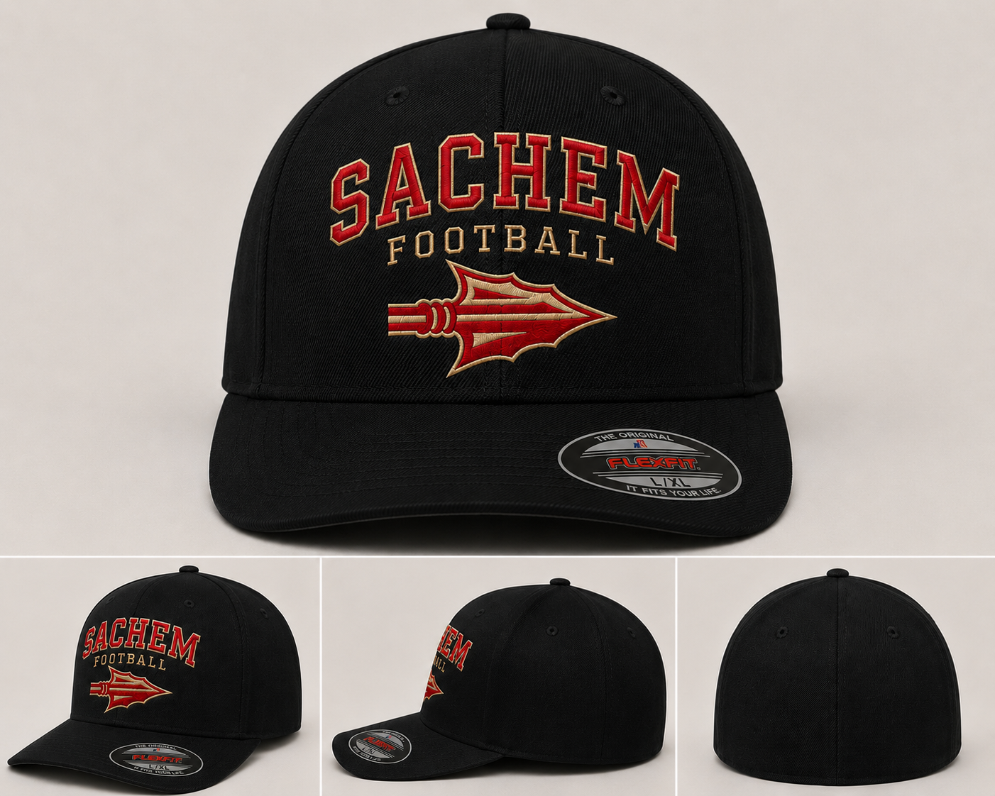 Sachem Football Flexfit Hat - Embroidered | Sagamore Football | LI Spirit & Sports Apparel