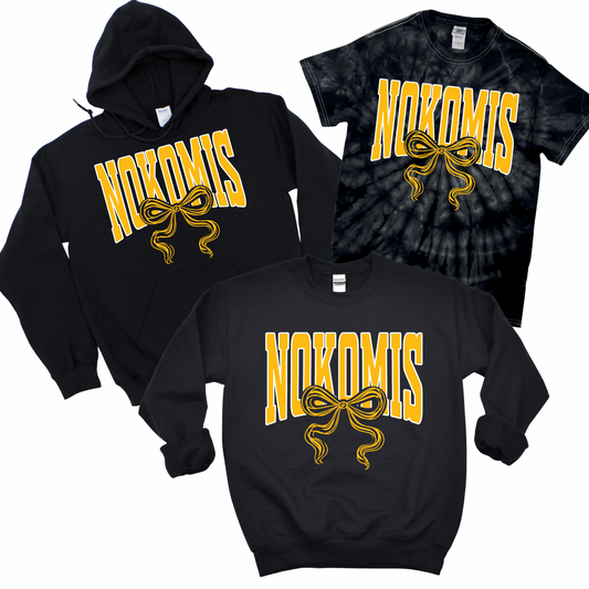 Nokomis Bow - Black | Nokomis Elementary Spiritwear Fundraiser | LI Spirit & Sports Apparel
