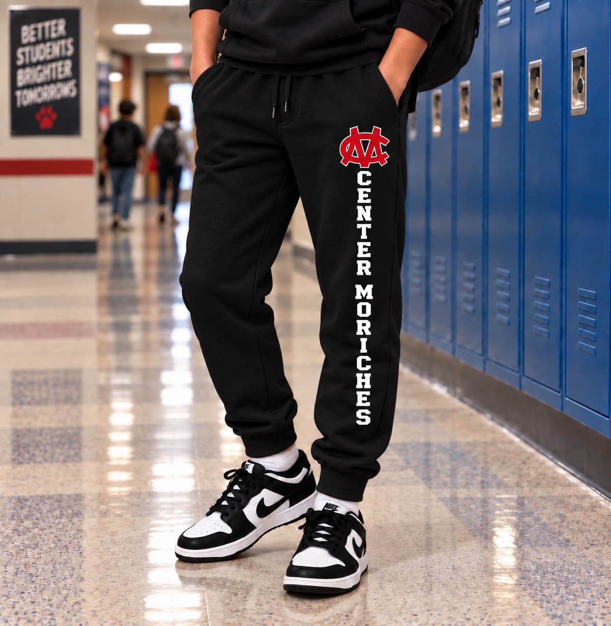 CM Jogger Sweatpants | Center Moriches MS Spiritwear Fundraiser | LI Spirit & Sports Apparel