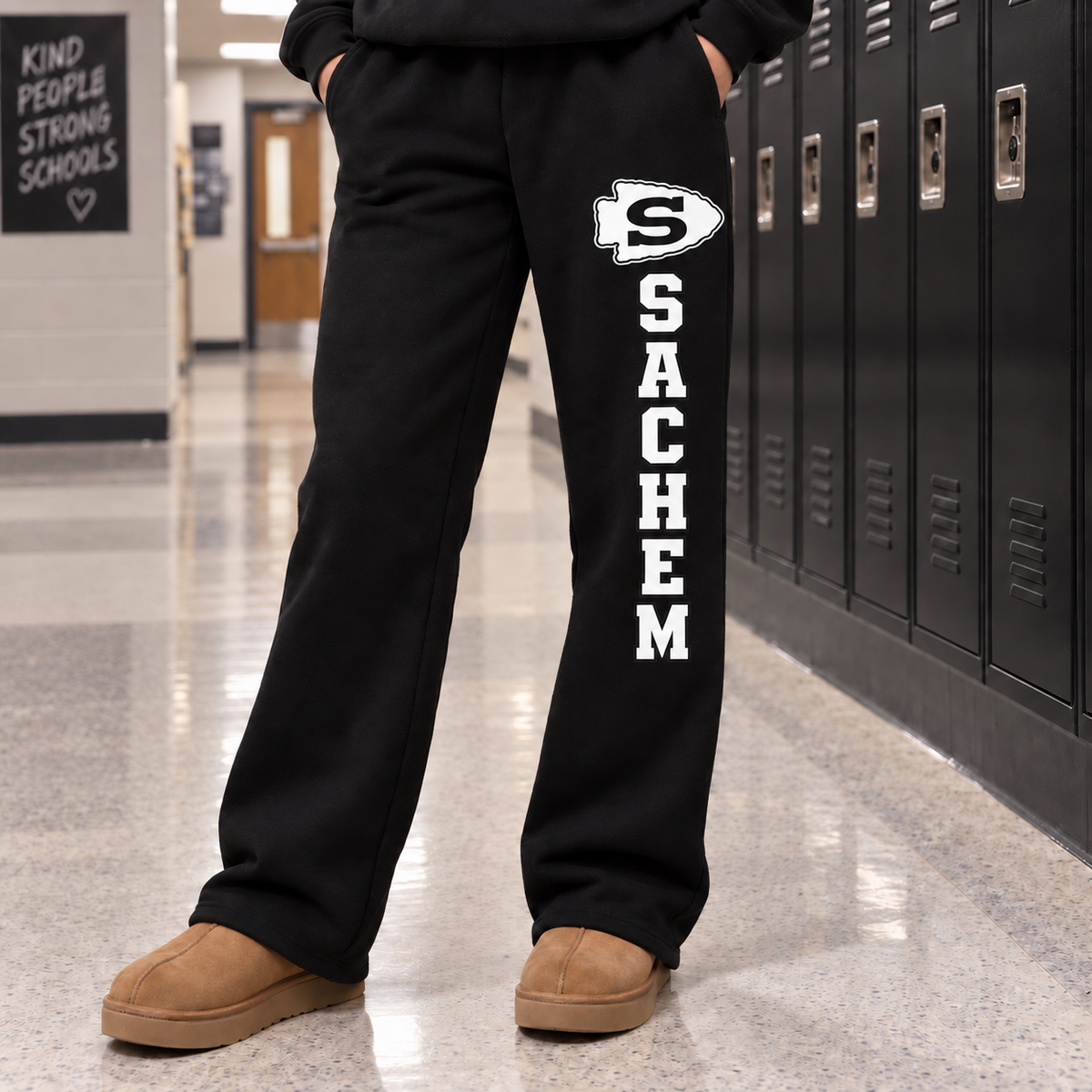 Sachem Open Bottom Sweatpants | Sachem Apparel | LI Spirit & Sports Apparel