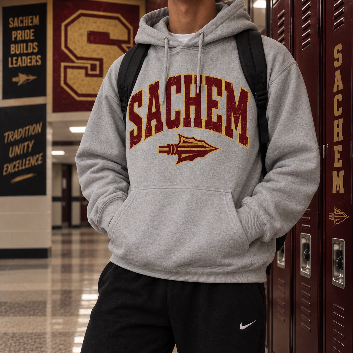 Varsity Sachem (East) - Athletic Gray | Sachem Apparel | LI Spirit & Sports Apparel