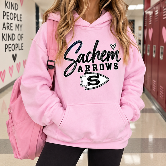 Sachem Heartline - Pink | Waverly Elementary Spiritwear Fundraiser | LI Spirit & Sports Apparel